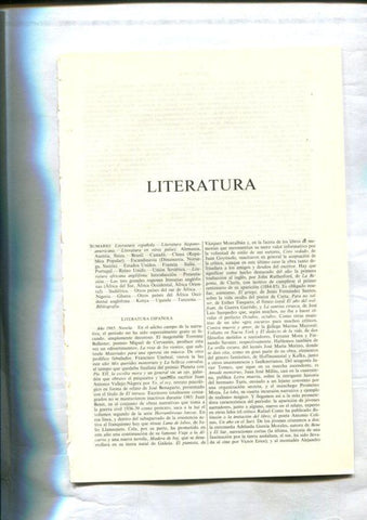 Espasa Calpe: Literatura universal (articulo de 21 paginas)