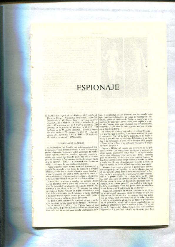 Espasa Calpe: Espionaje universal (articulo de 40 paginas)