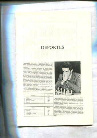 Espasa Calpe: Deportes universal (articulo de 35 paginas)