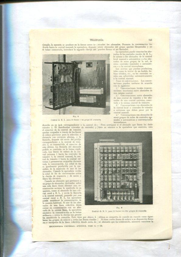Espasa Calpe: Telefonia - Telefonica (articulo de 114 paginas)