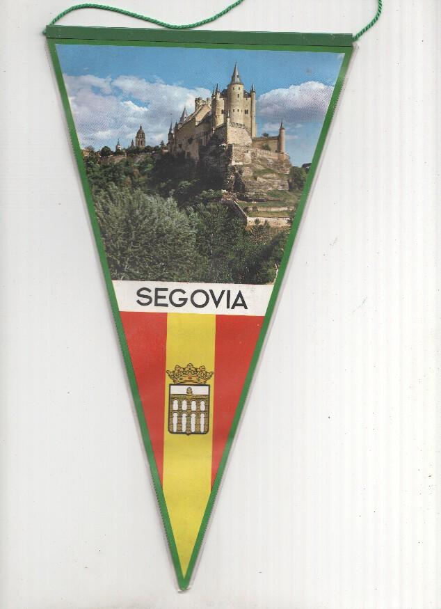 BANDERIN: SEGOVIA - Foto del ALCAZAR DE SEGOVIA y escudo de la localidad (Dos Caras).