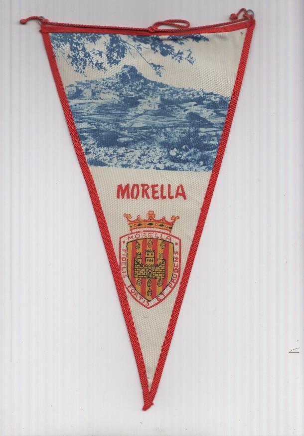 BANDERIN: MORELLA, Castellon  - Imagen de la localidad y escudo de la localidad