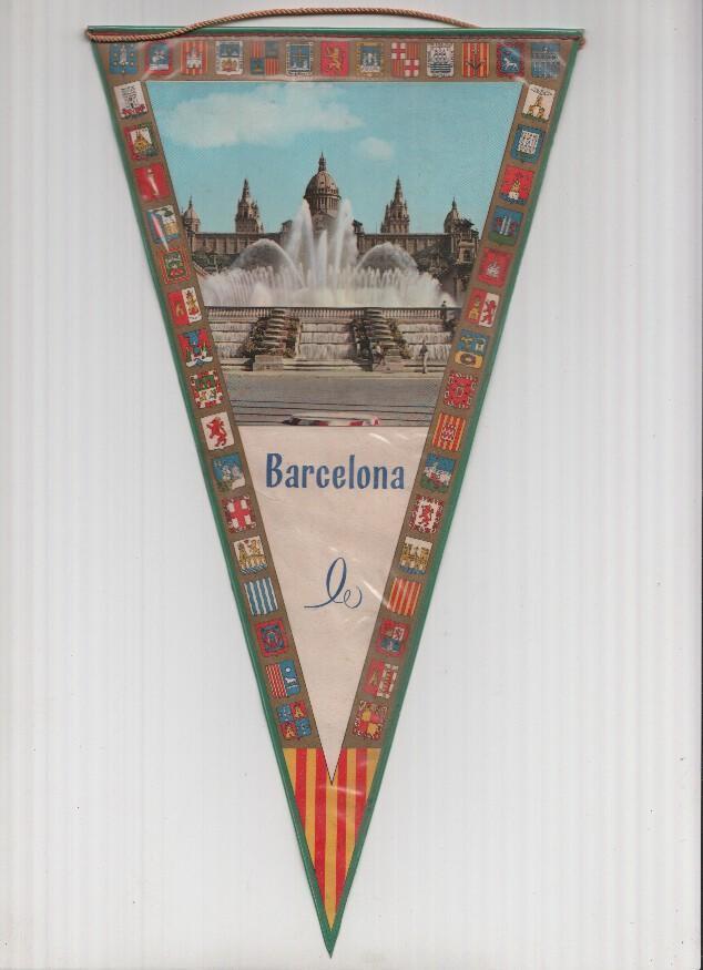 Banderin: BARCELONA - Imagen de las Fuentes de Montjuic y Palau Nacional