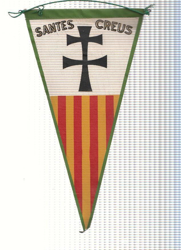 BANDERIN: SANTES CREUS - Senyera Catalana con emblema de les Santes Creus