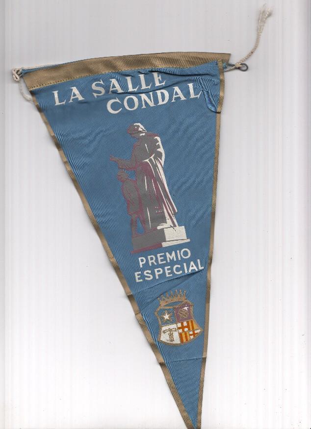 BANDERIN: LA SALLE CONDAL - Ilustracion y escudo de la Salle Condal