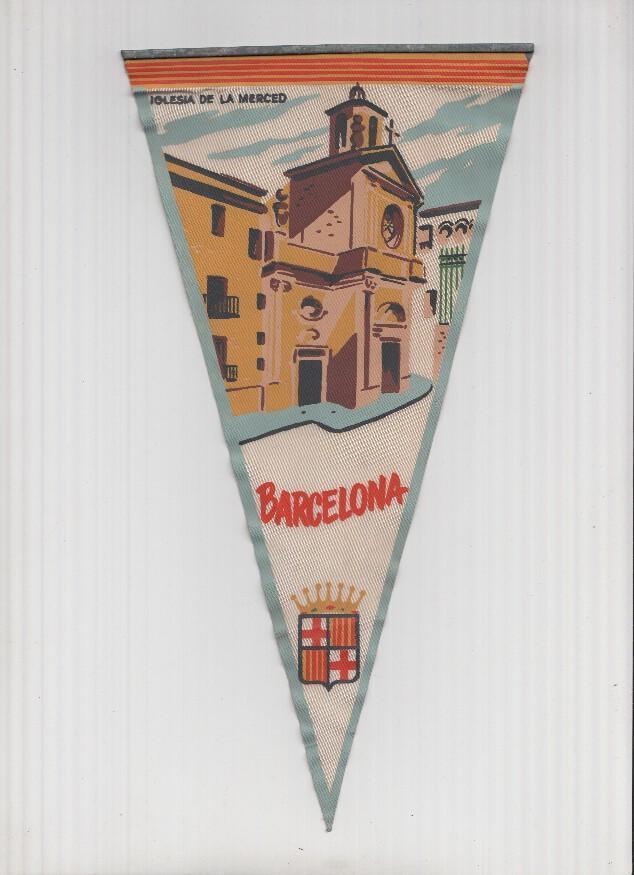 Banderin: BARCELONA- Ilustracion de la Iglesia de La Merce de Barcelona