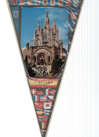 BANDERINES: BARCELONA - Imagen diurna del Templo Expiatorio del Sagrado Corazon, TIBIDABO