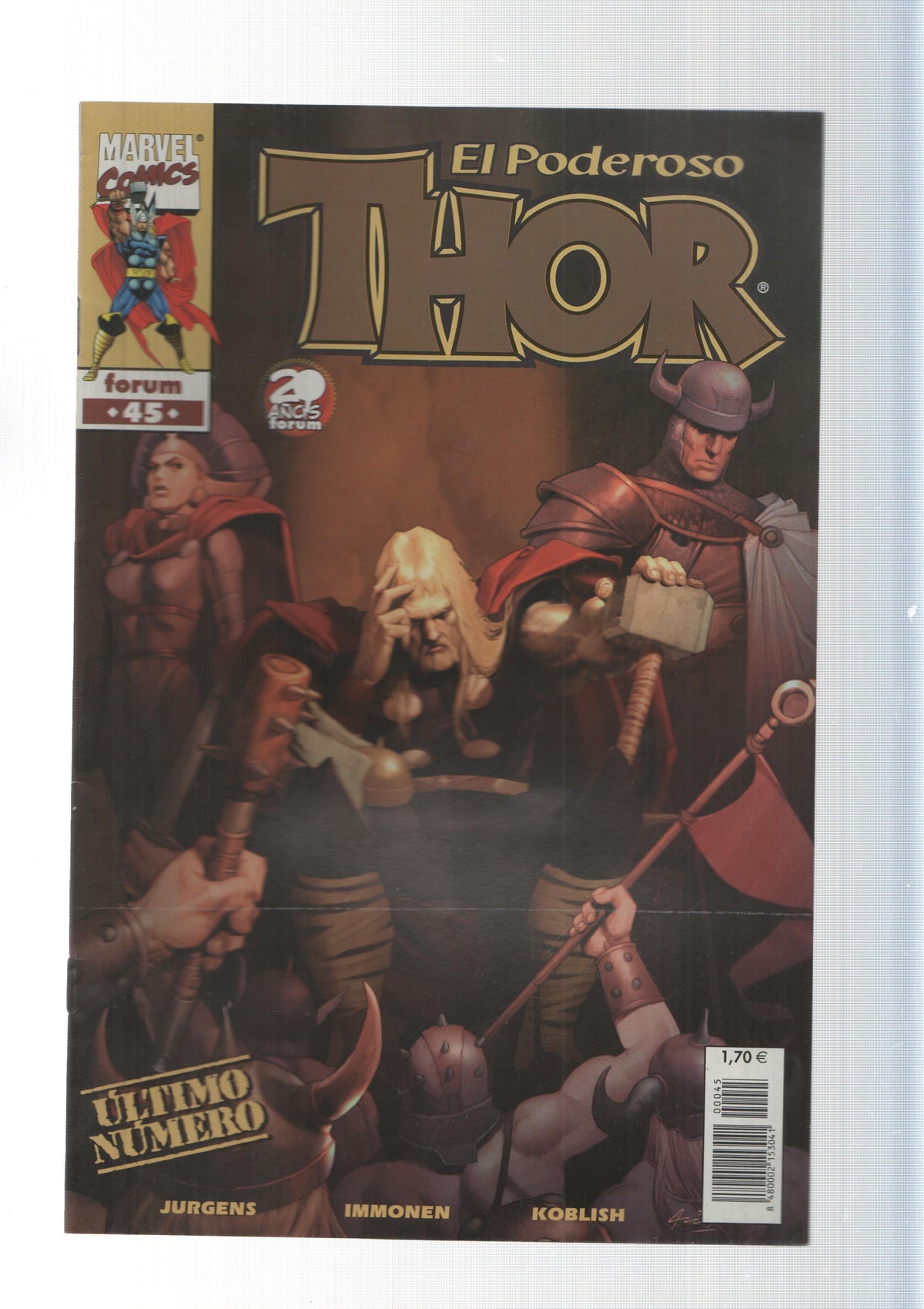 Planeta-De Agostini: Mientras el recuerdo siga vivo - El Poderoso Thor  vol. 4, numero 45. Marvel Comics