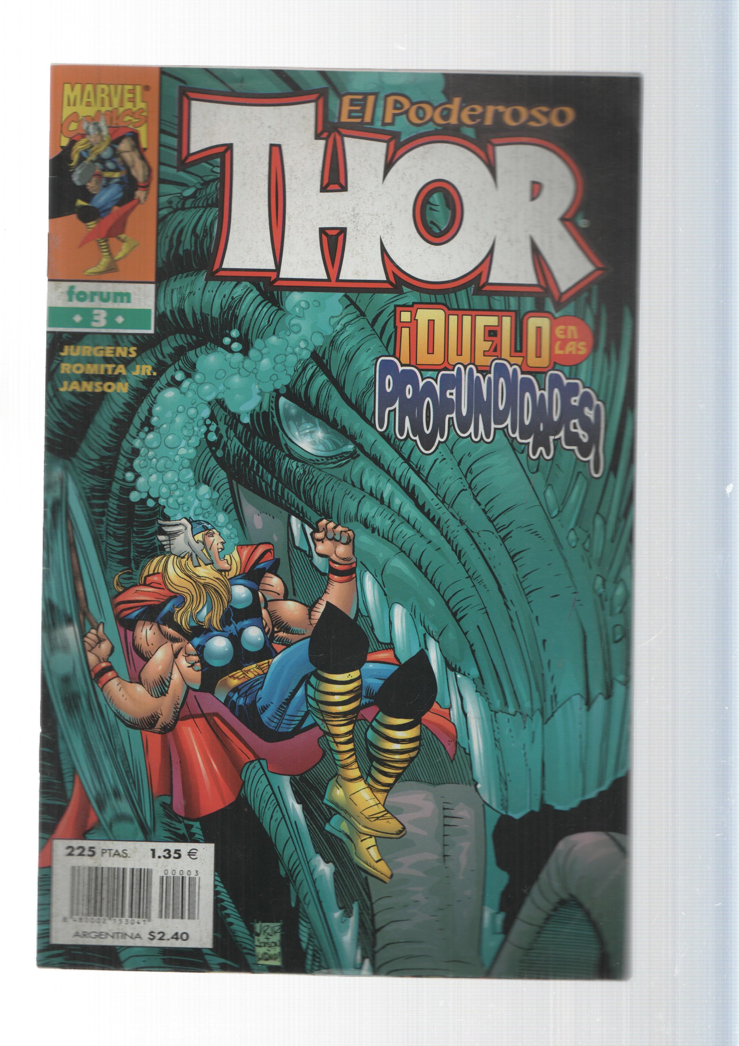 Planeta-De Agostini: Dios y hombre - El Poderoso Thor  vol. 3, numero 3. Marvel Comics