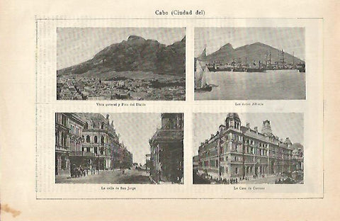 LAMINA De ESPASA 00125: Ciudad del Cabo