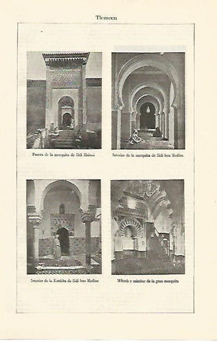 LAMINA ESPASA 1242: Vistas de Tlemcen Argelia