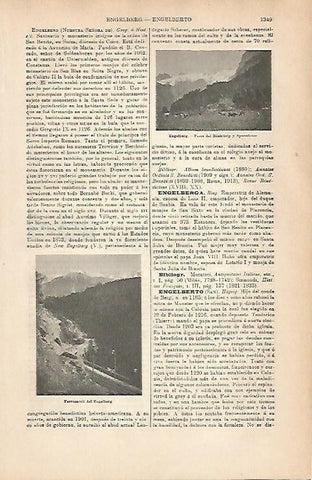 LAMINA ESPASA 6927: Vistas de Engelberg Suiza