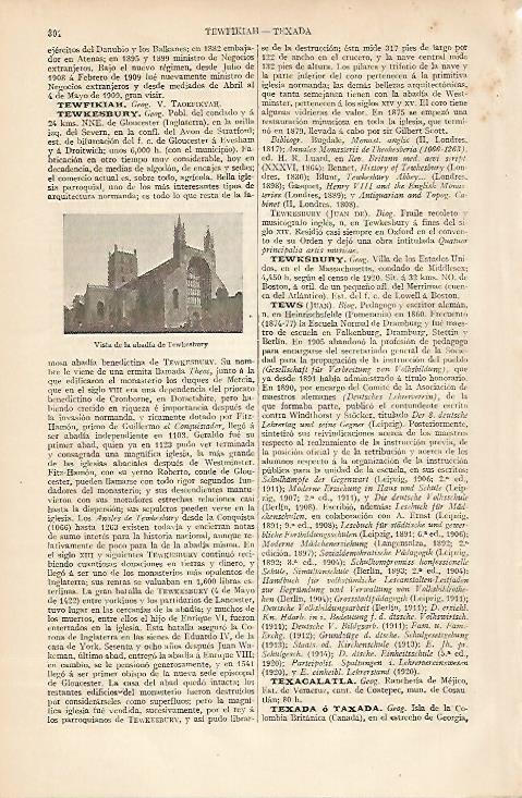 LAMINA ESPASA 8319: Abadia de Tewkesbury Inglaterra