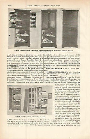 LAMINA ESPASA 9553: Muebles de Estados Unidos
