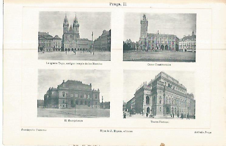 LAMINA ESPASA 10645: Panoramicas de Praga