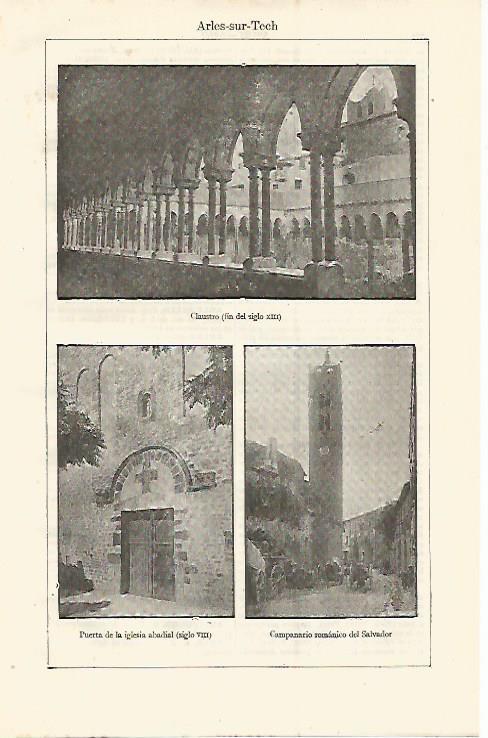 LAMINA ESPASA 12789: Vistas de Arles sur Tech Francia
