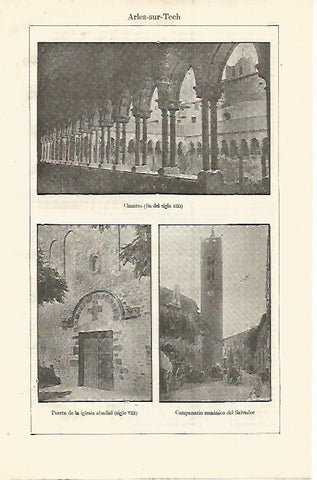 LAMINA ESPASA 12789: Vistas de Arles sur Tech Francia
