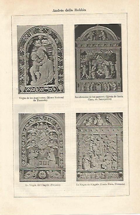 LAMINA ESPASA 13685: Relieves hechos por della Robbia