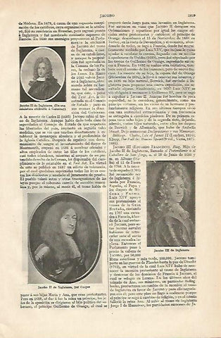 LAMINA ESPASA 6117: Retratos de Jacobo II de Inglaterra