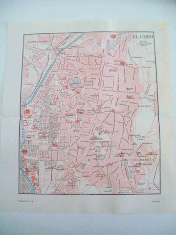 LAMINA ESPASA 14668: Plano de El Cairo Egipto