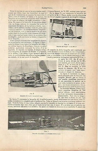 LAMINA ESPASA 9788: Barquillas de dirigibles franceses