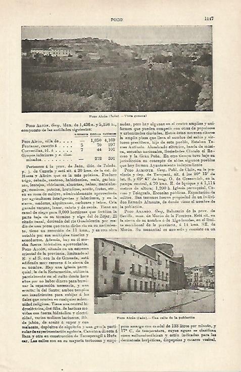 LAMINA ESPASA 17277: Vista de Pozo Alcon Jaen
