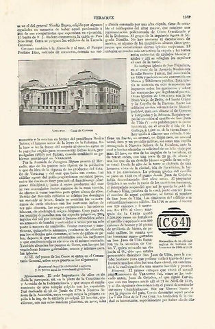 LAMINA ESPASA 17544: Casa de Correos en Veracruz Mejico