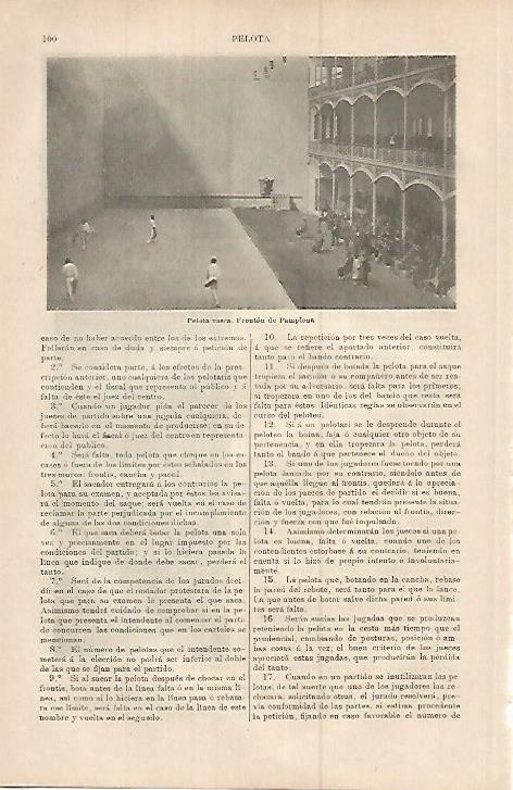 LAMINA ESPASA 17941: Fronton de Pamplona