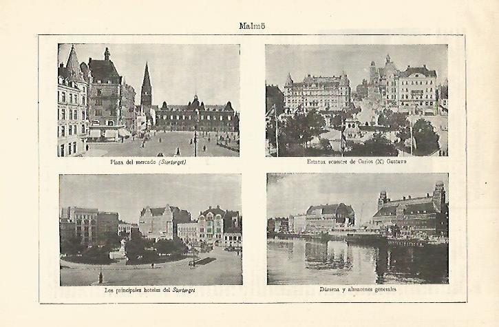 LAMINA ESPASA 18577: Vistas de Malmo Suecia