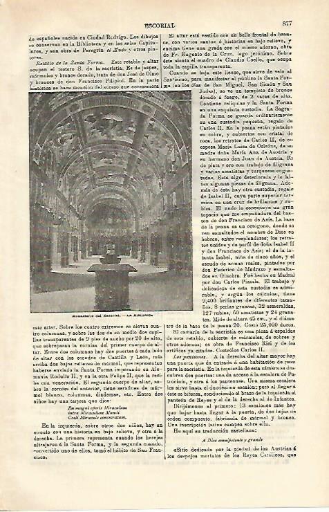 LAMINA ESPASA 16602: Biblioteca de El Escorial