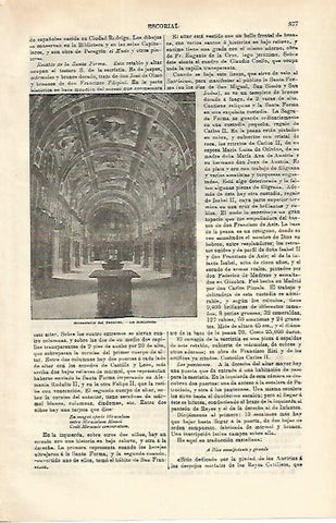 LAMINA ESPASA 16602: Biblioteca de El Escorial