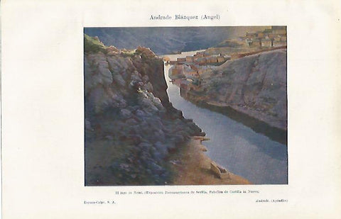 LAMINA ESPASA 19052: El lago de Nemi Angel Andrade