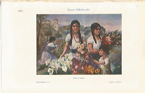 LAMINA ESPASA 19822: Flores de Mejico pr Ceferina de Luque