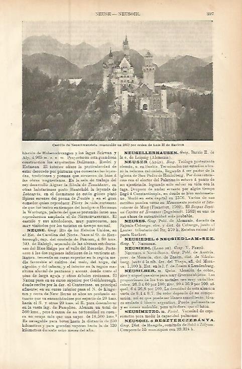 LAMINA ESPASA Alemania 9417: Castillo de Neuschwanstein Alemania