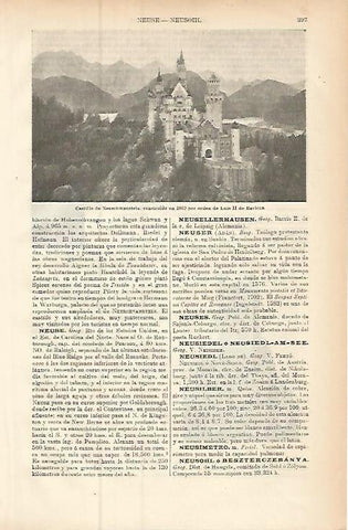 LAMINA ESPASA Alemania 9417: Castillo de Neuschwanstein Alemania