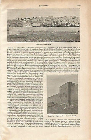 LAMINA ESPASA 6223: Vista parcial de Jerusalen