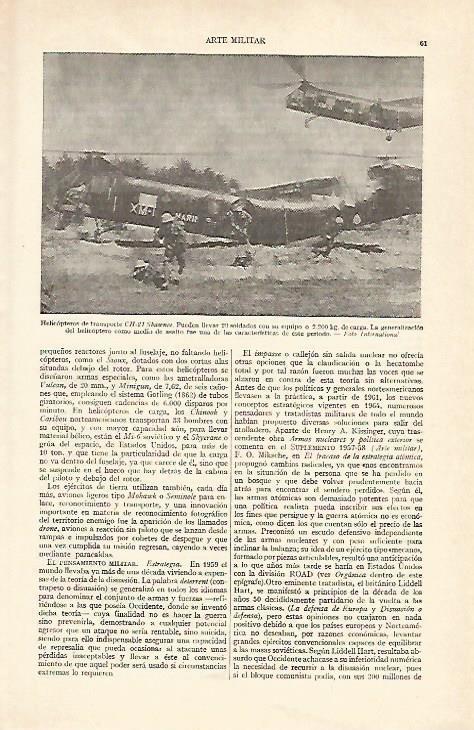 LAMINA ESPASA 20772: Helicopteros de transporte CH-21 Shawnee