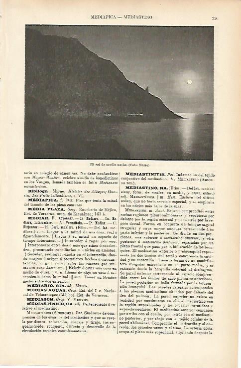 LAMINA ESPASA 11931: El sol de media noche en Cabo Norte
