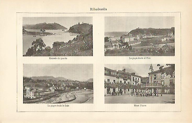 LAMINA ESPASA 6556: Vistas de Ribadesella Asturias