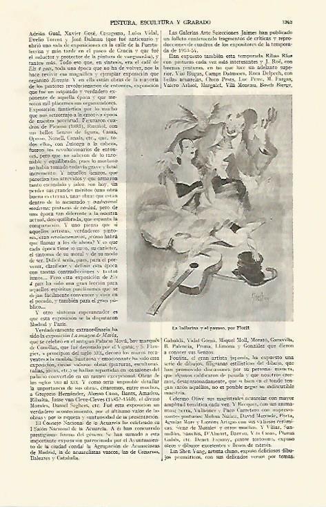 LAMINA ESPASA 22174: La bailarina y el payaso por Florit
