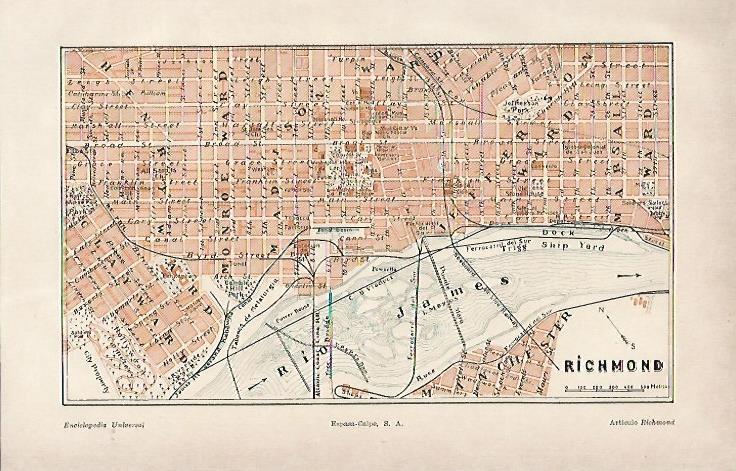 LAMINA ESPASA 6572: Plano de Richmond Estados Unidos