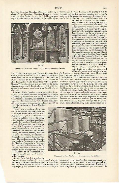 LAMINA ESPASA 950:  Ejemplos de tumbas