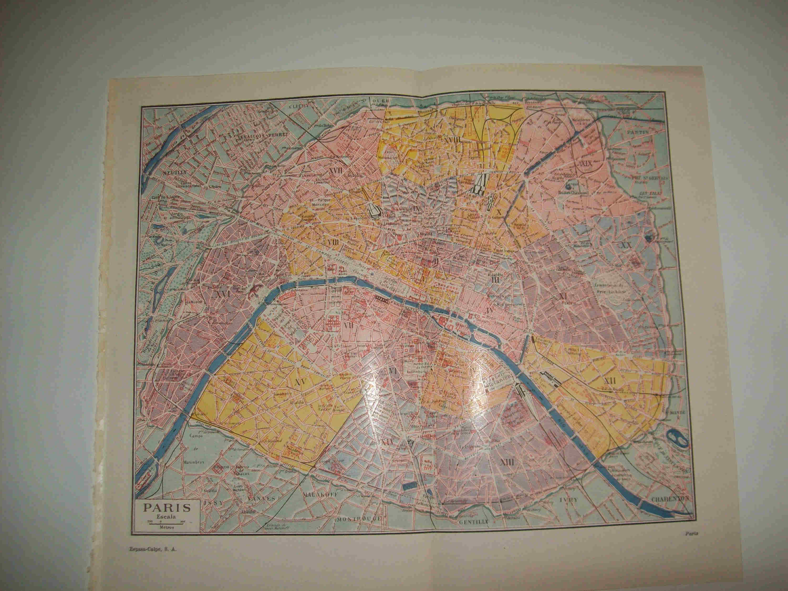 LAMINA ESPASA 23334: Plano de Paris