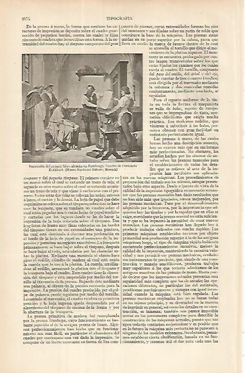 LAMINA ESPASA 8495: Impresion del primer libro aleman en Bamberga por Rothbart
