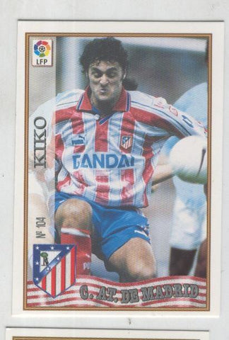 Cromo Liga 97/98: C.At.de Madrid numero 104: Kiko