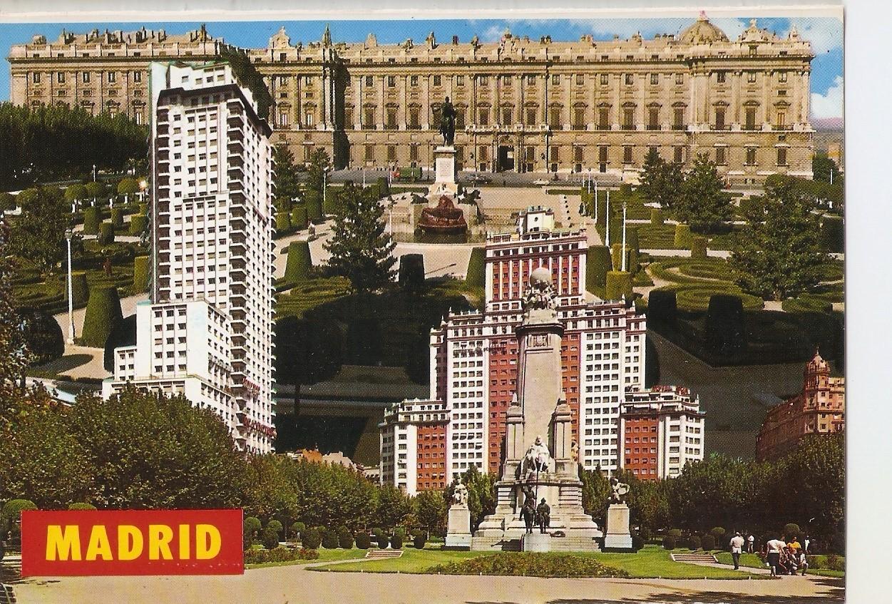 Postal 038795 : Madrid. Plaza de España-Palacio Real