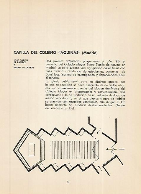 LAMINA 3609: Planta de la Capilla del Colegio Aquinas. Madrid