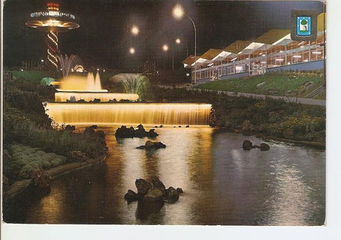Postal 022476 : Fuentes. Parque de atracciones - Madrid