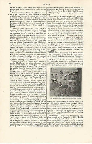 LAMINA ESPASA 16765: Una calle de Madrid por Prieto Muñoz