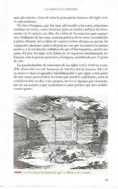 LAMINA COSSIO 51011: Fiesta en la Plaza Mayor de Madrid en el siglo XVIII